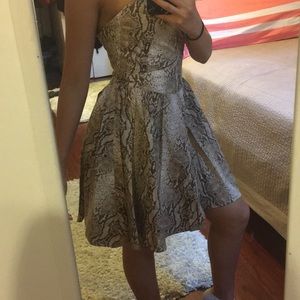 snakeskin dress